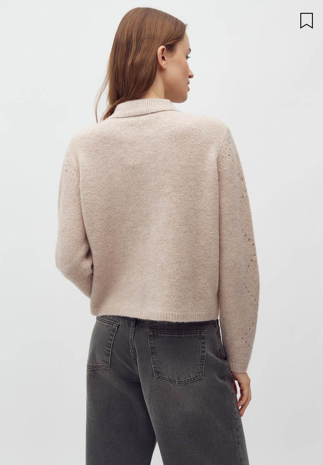 PALLIOMA-M KNIT CARDIGAN - LIGHT BEIGE