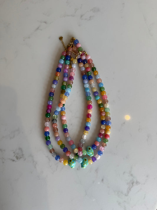 Beaded fish necklace