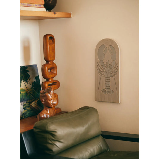 Lobster Stoneware Wall Tile