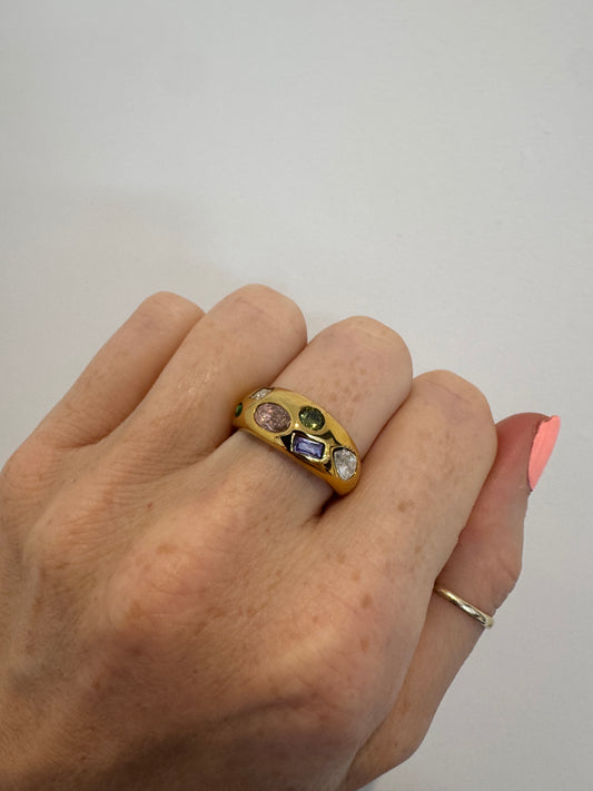 Multi Gem Ring