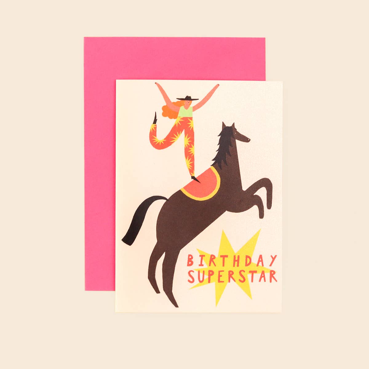 Superstar Birthday Card | Cowgirl Card |