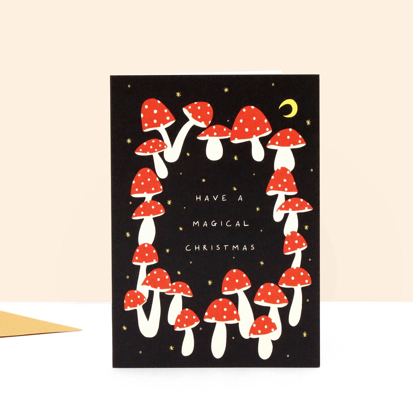 Mushroom Magical Christmas Card | Folky Christmas
