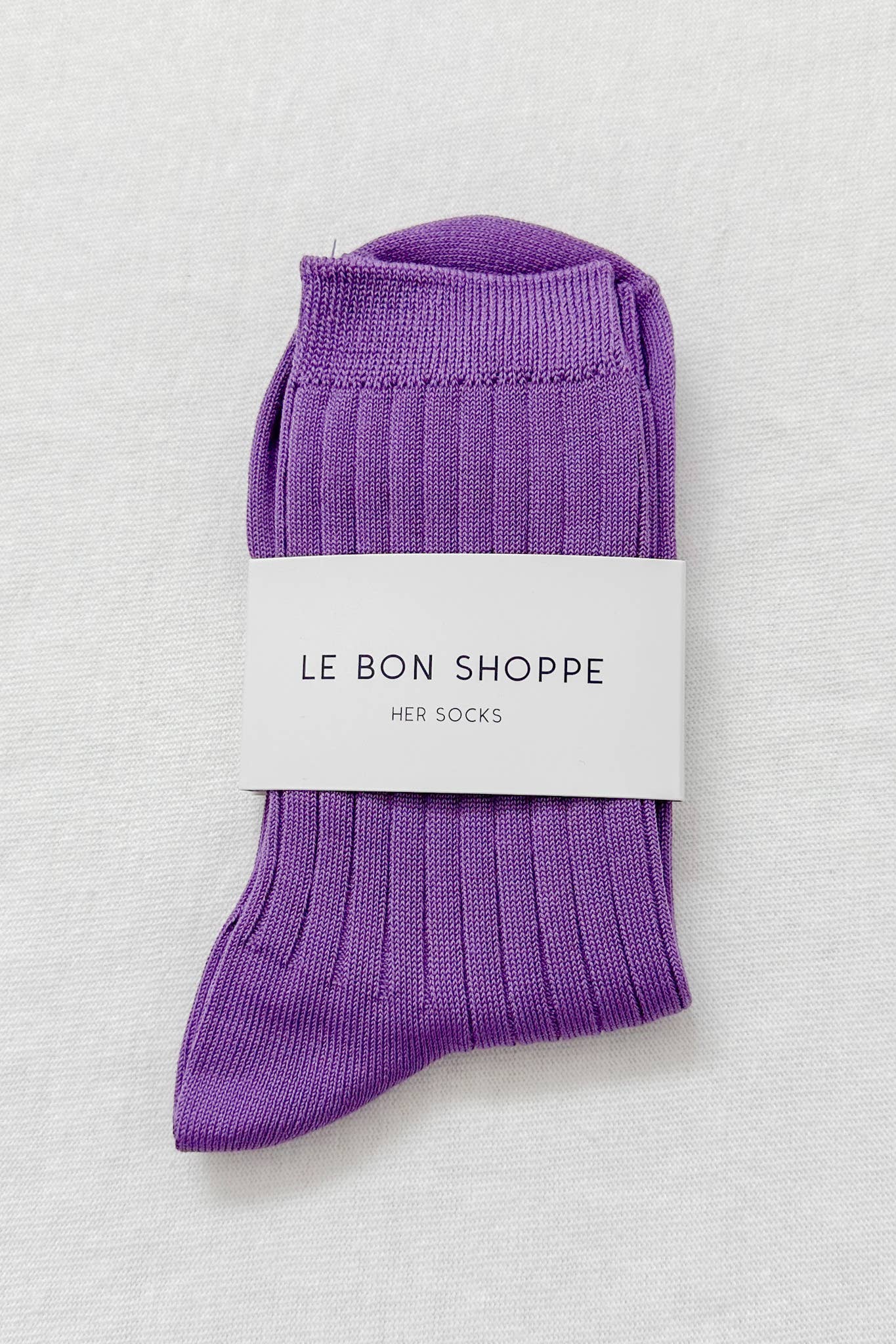 Her Socks - Mercerized Combed Cotton Rib: Cactus