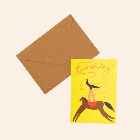 Yee-Haw Cowboy Birthday Card