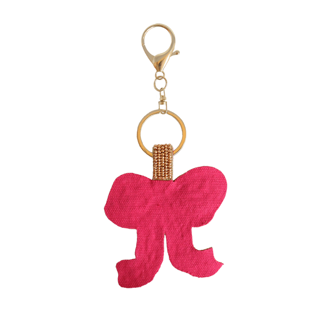 Beaded Keyring - Bow