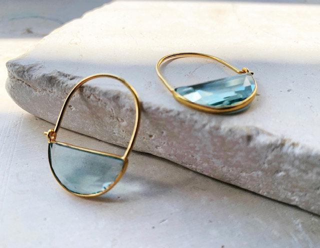 Imogen Earrings Mini Soft Blue By Shyla