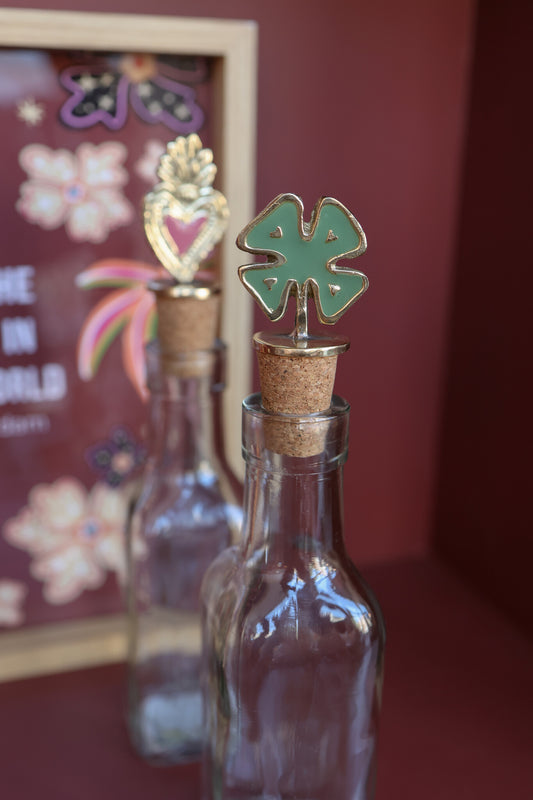 Bottle Stopper Lucky Clover