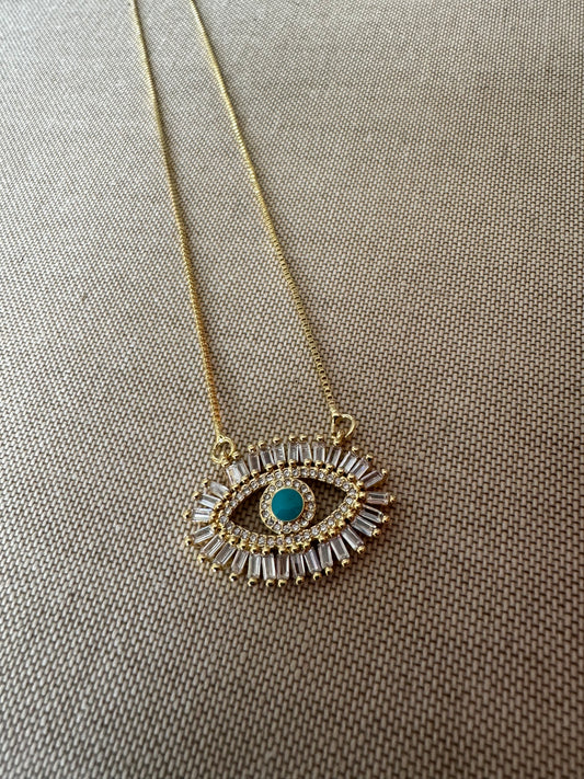 Protective eye necklace