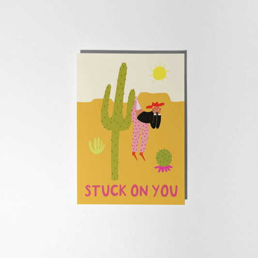 Stuck On You Valentine's Card