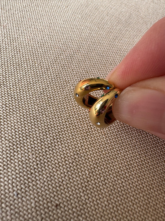 Gem Lola gold hoops