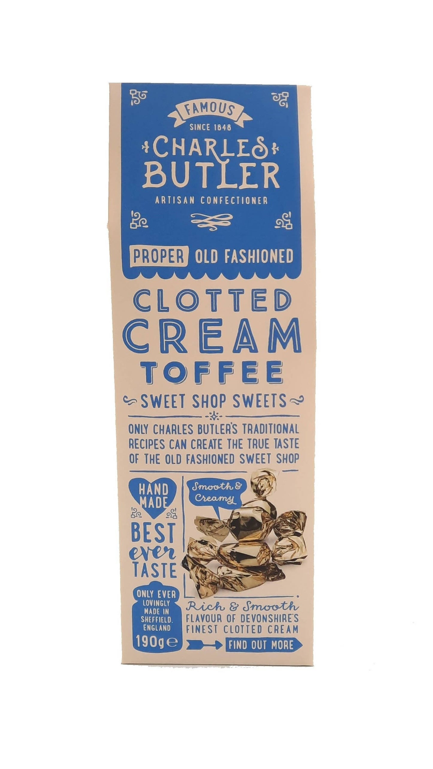 Charles Butler Clotted Cream Toffee 190g