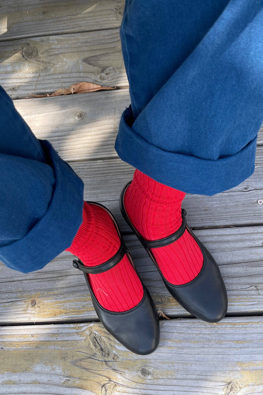 Her Socks: Classic Red