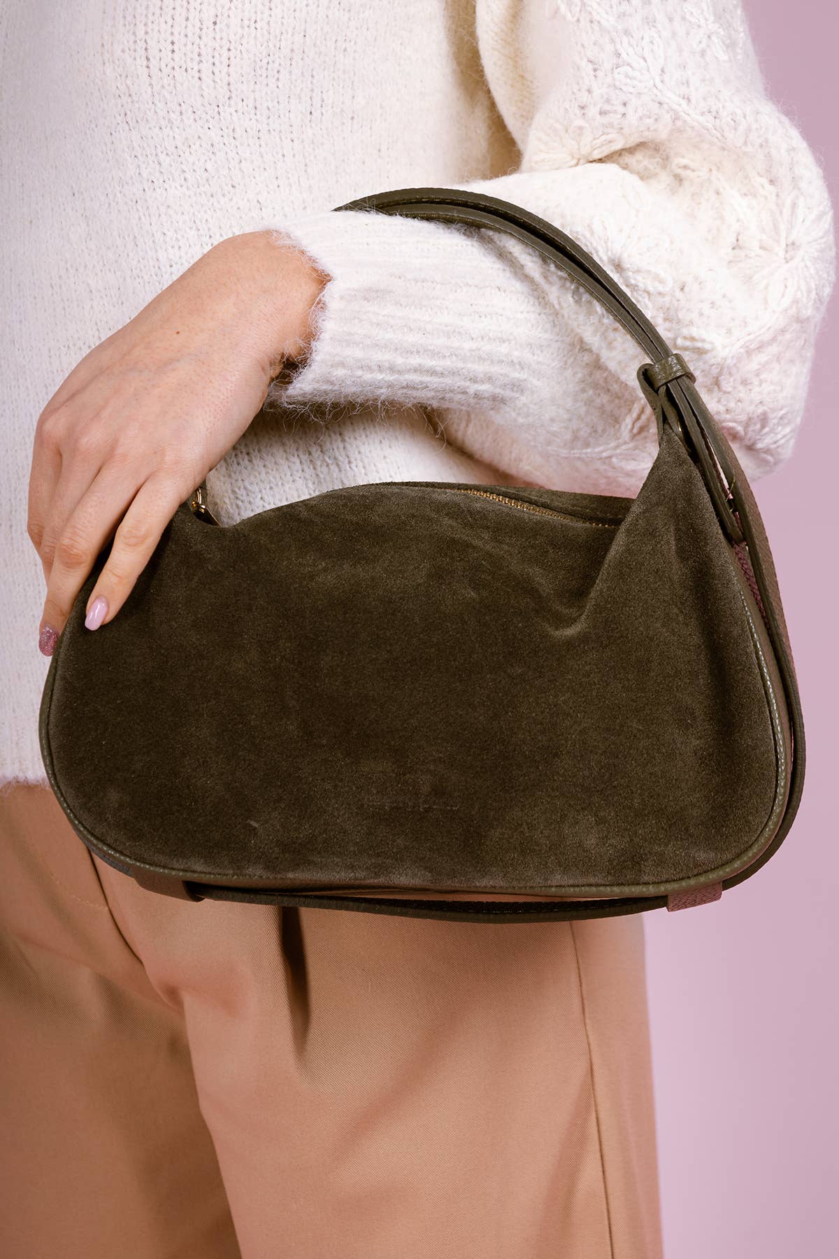AMICIE SUEDE Bag : Black