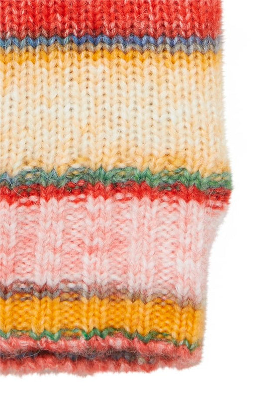 Ichi Orange Stripe Mittens