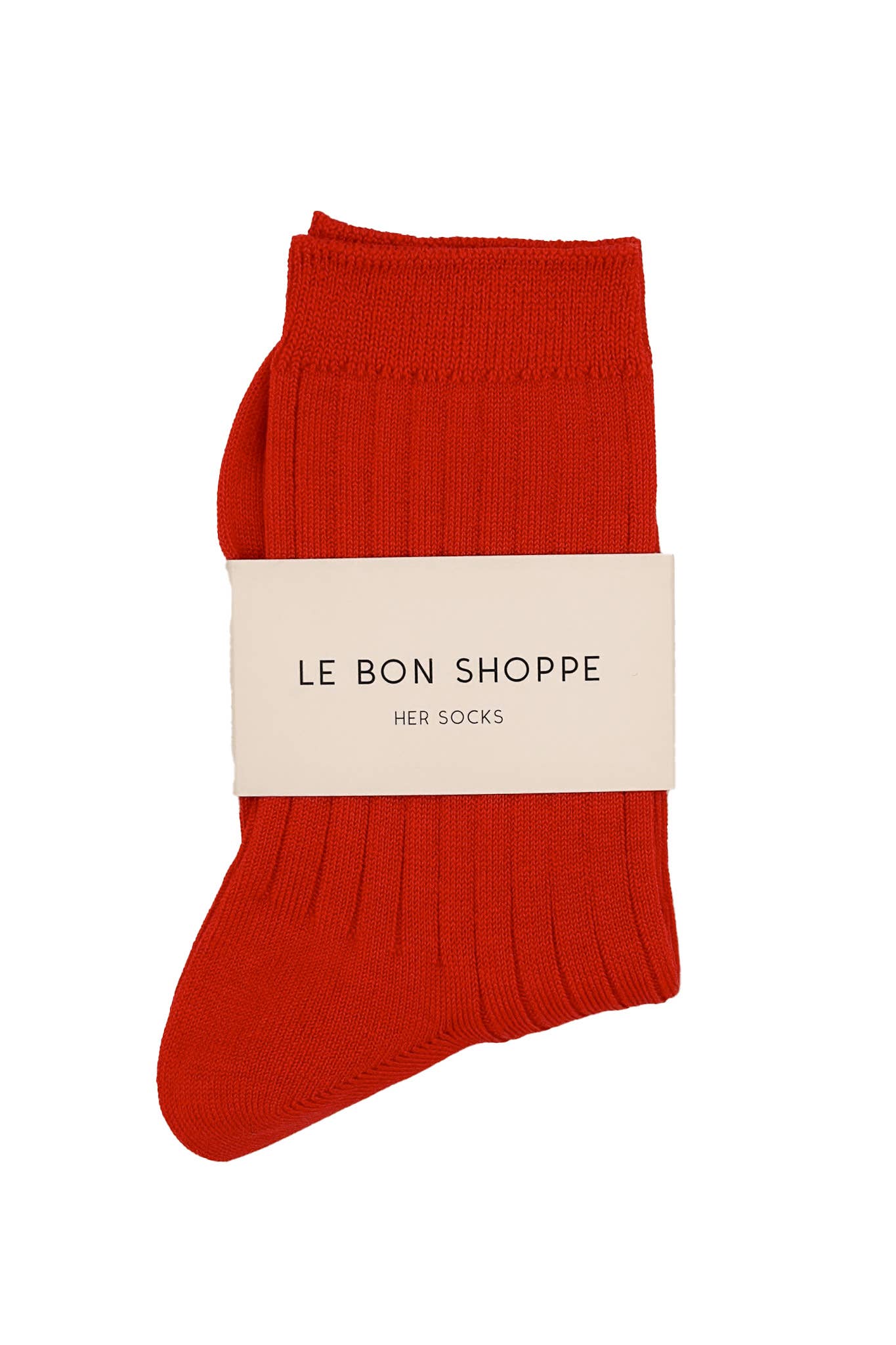 Her Socks - Mercerized Combed Cotton Rib: Cactus