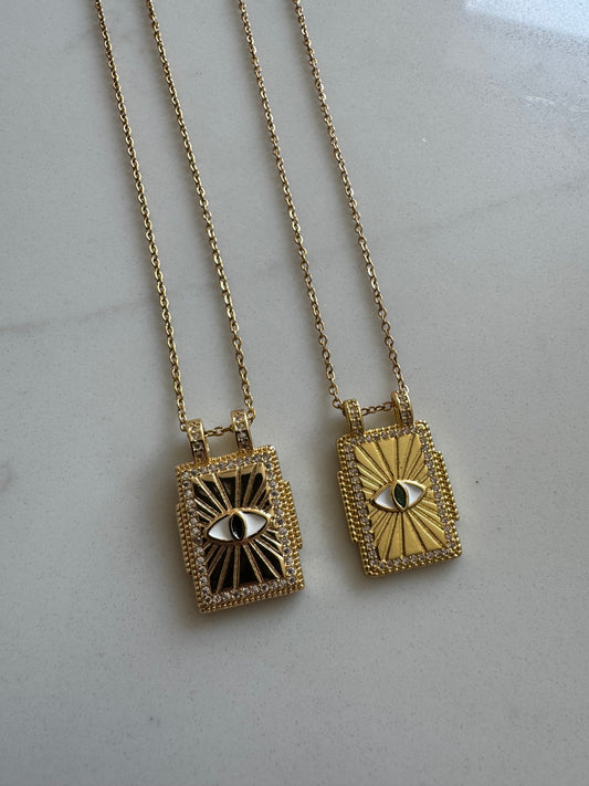 Gold Eye Necklace