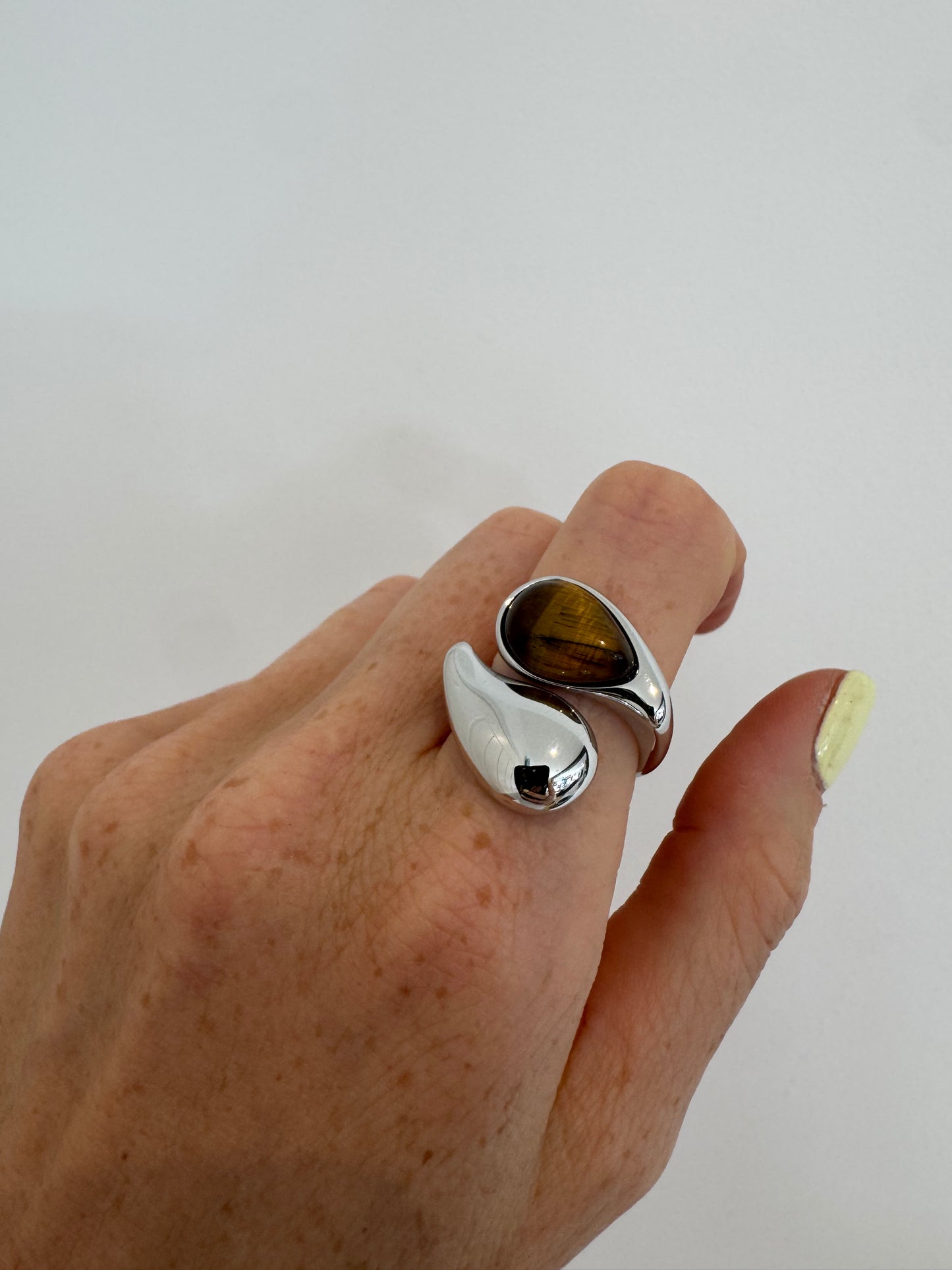 Silver Rita Stone Ring