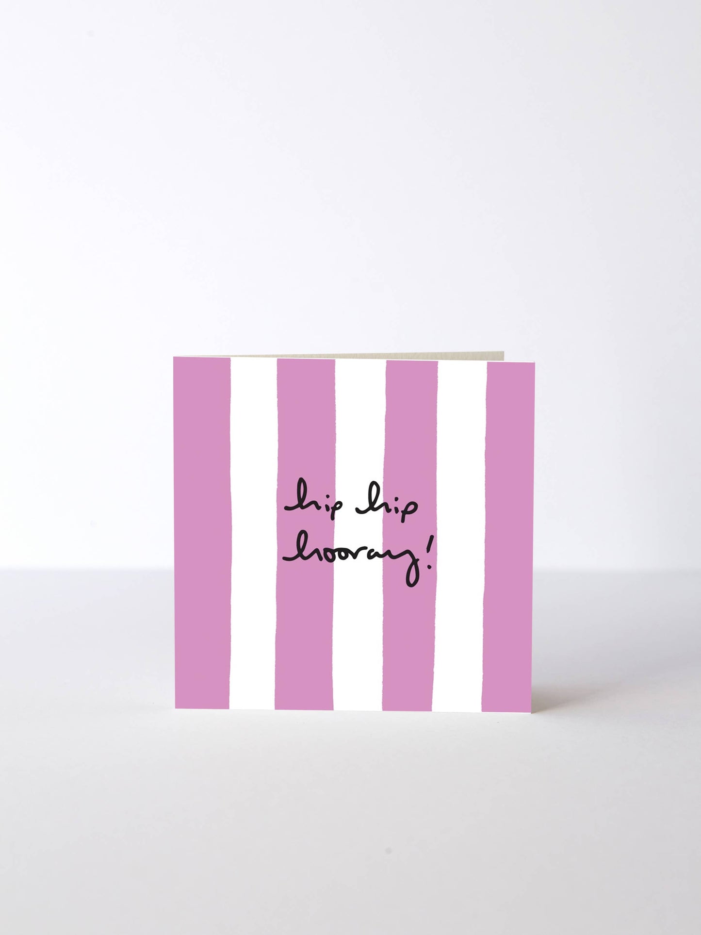 Stripe Hip Hip Hooray Card