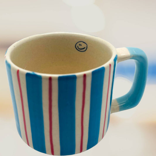 Mug : stripe blue