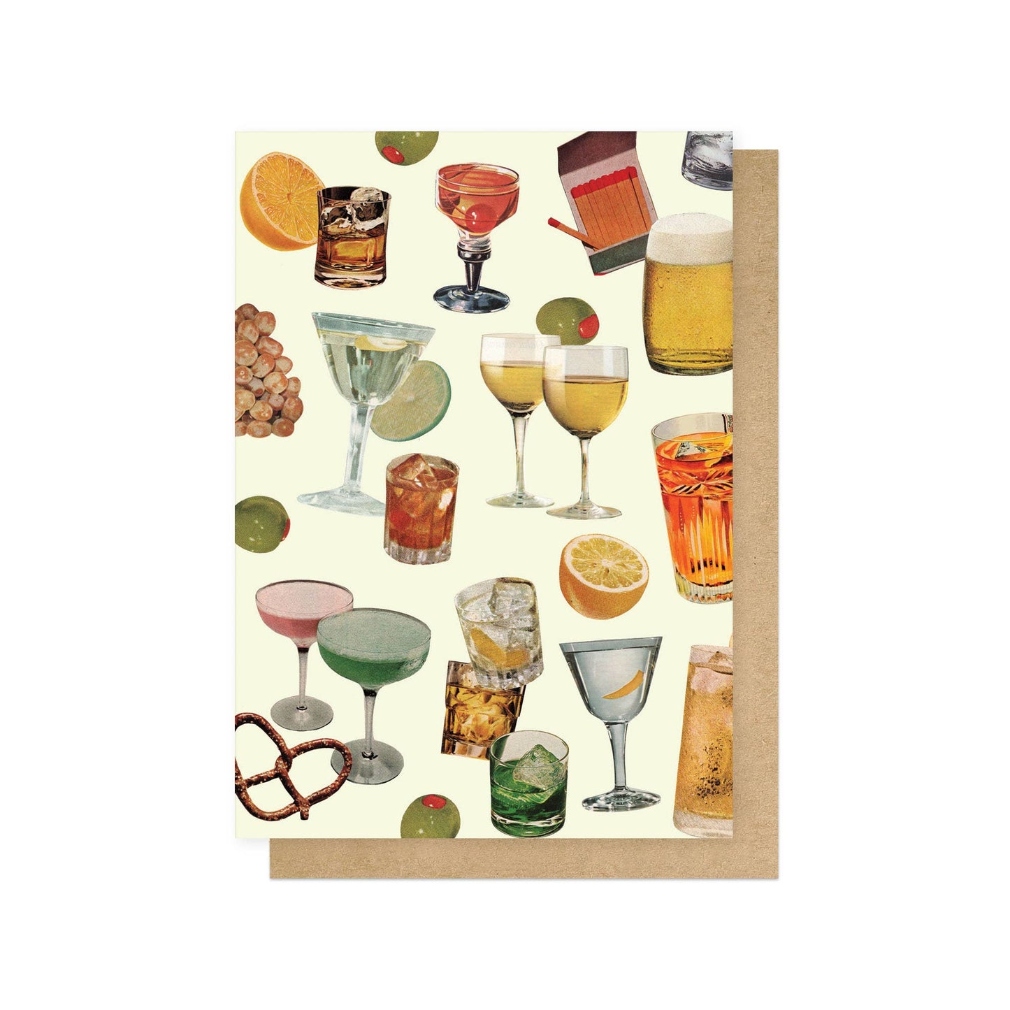 Bar Snacks Greetings Card