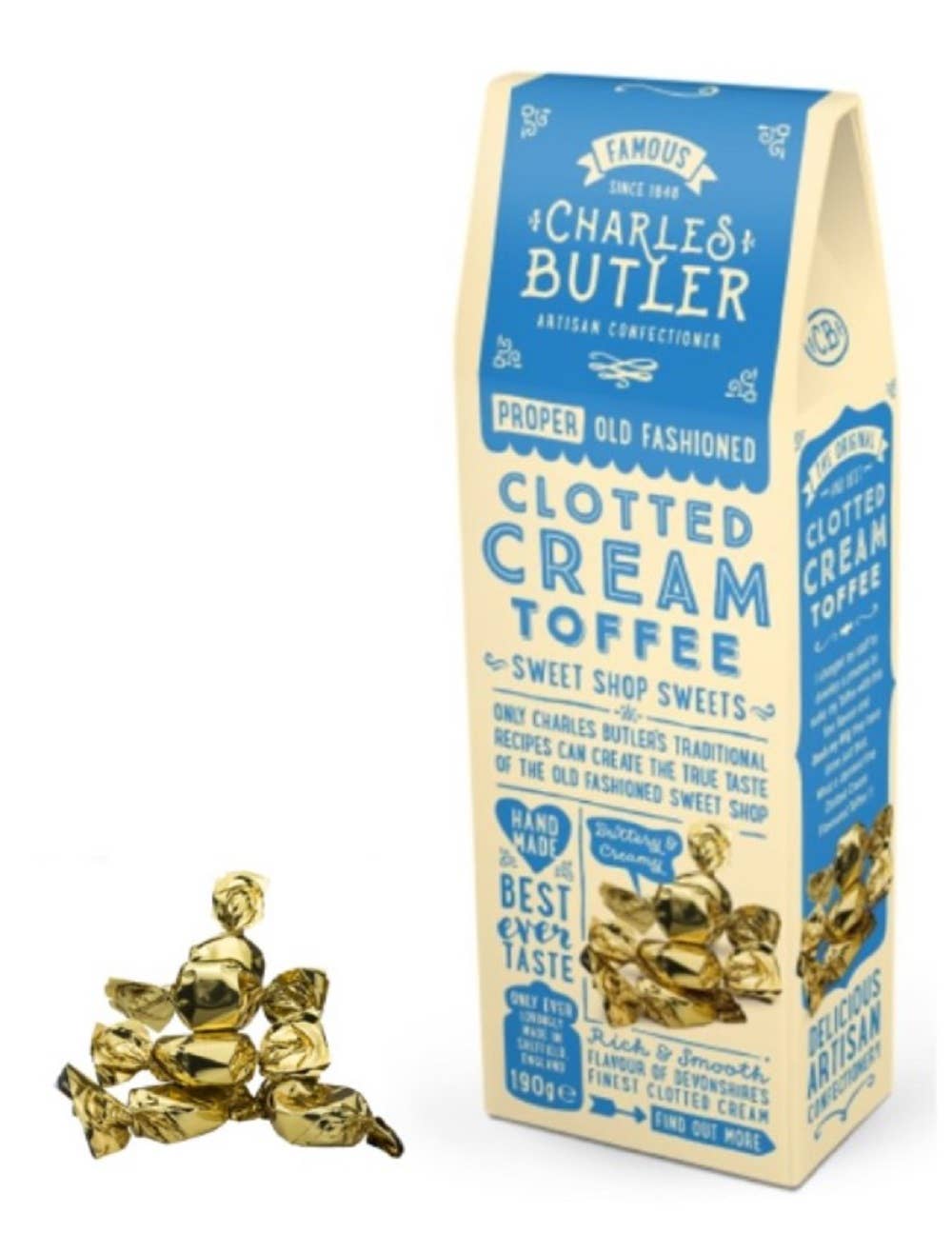 Charles Butler Clotted Cream Toffee 190g