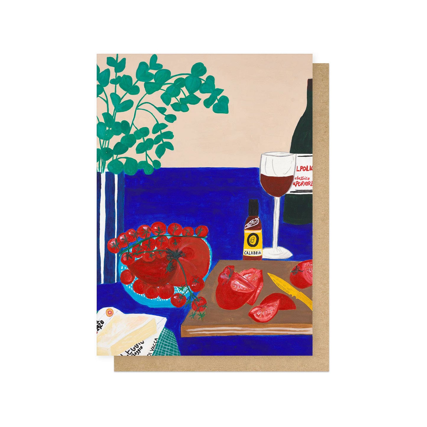 Red Wine Days Greetings Card