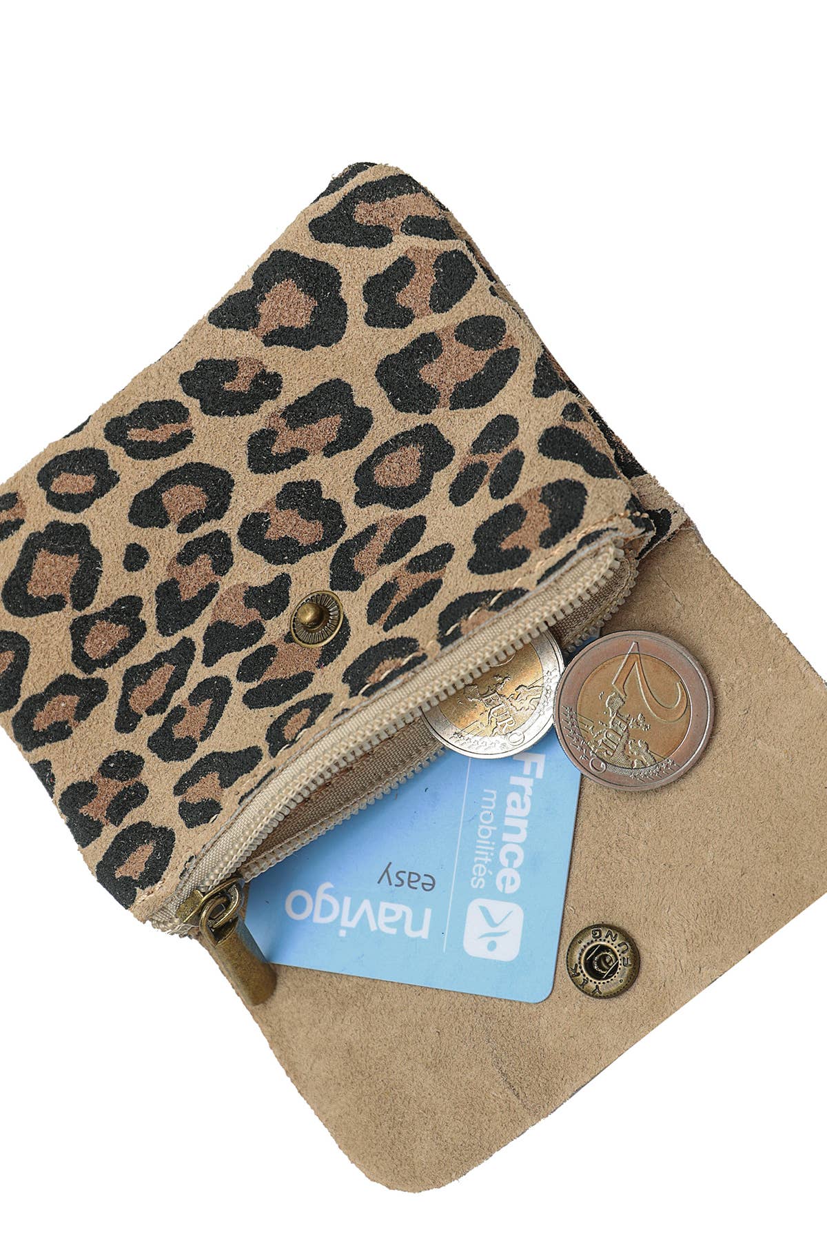 LUCE Purse : Taupe Leopard