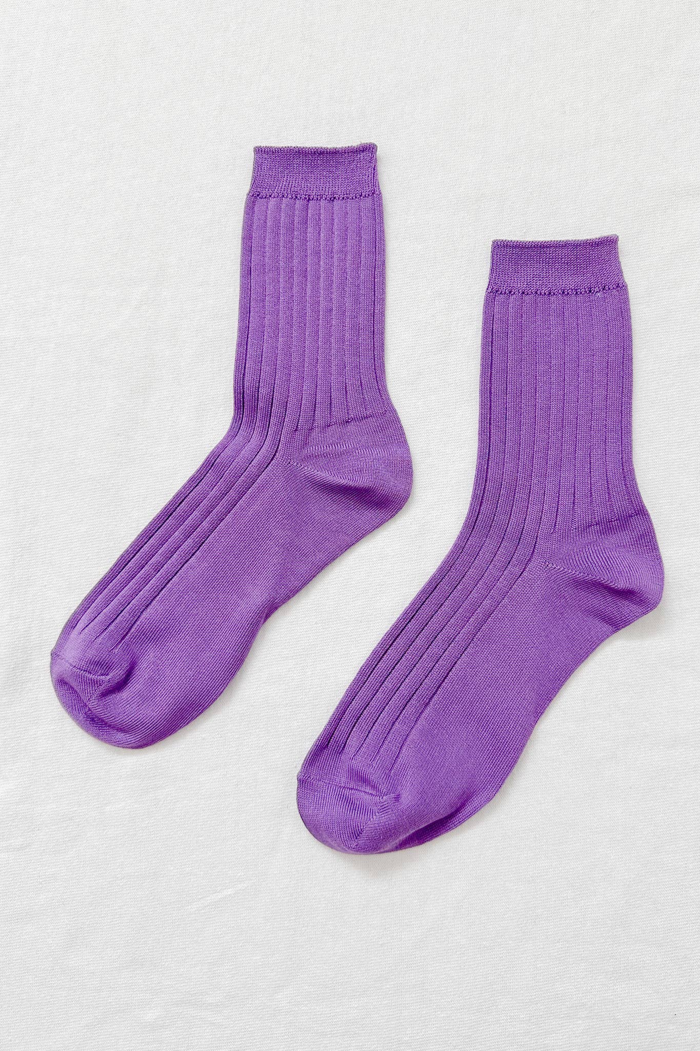 Her Socks - Mercerized Combed Cotton Rib: Cactus