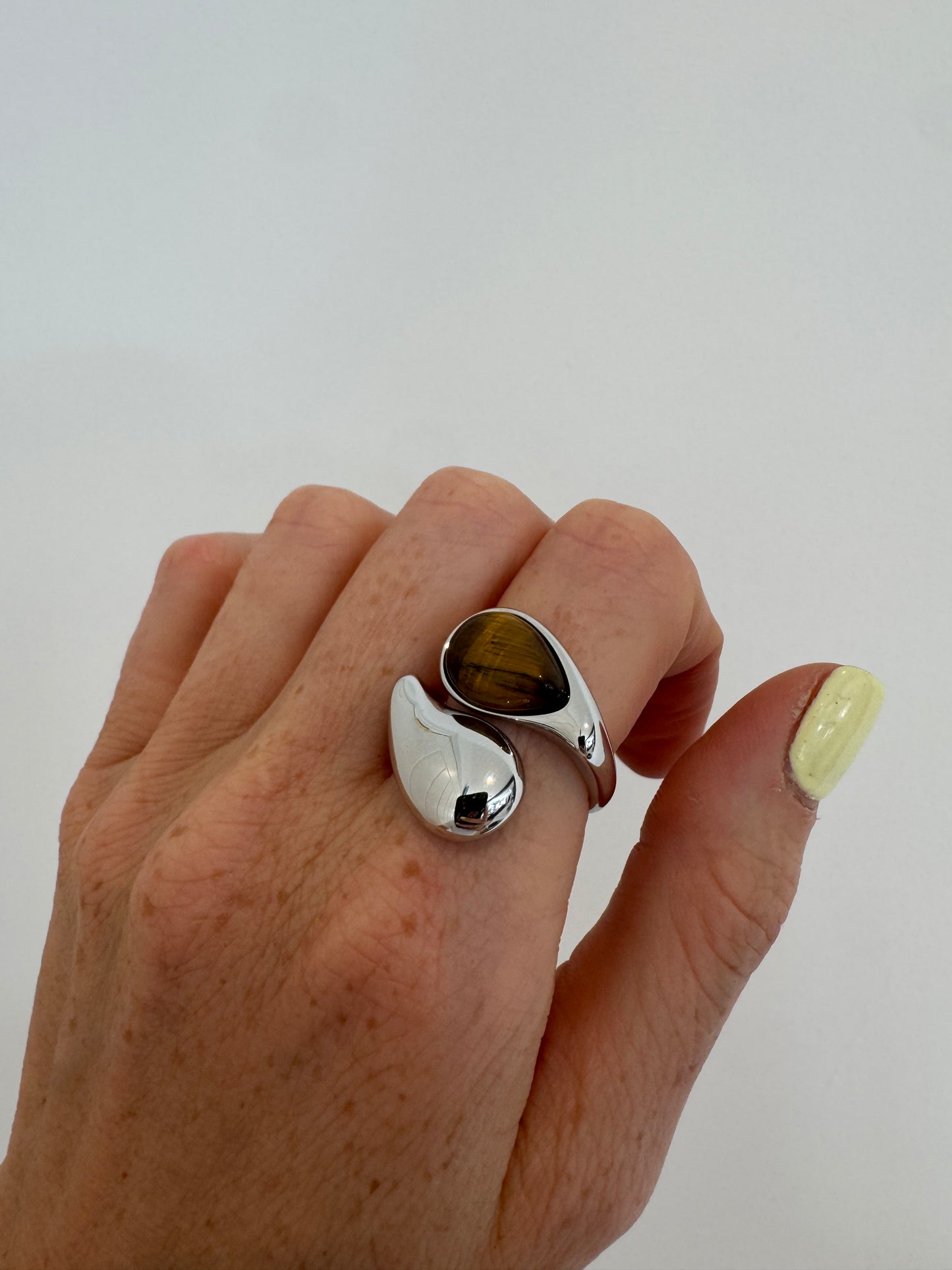 Silver Rita Stone Ring