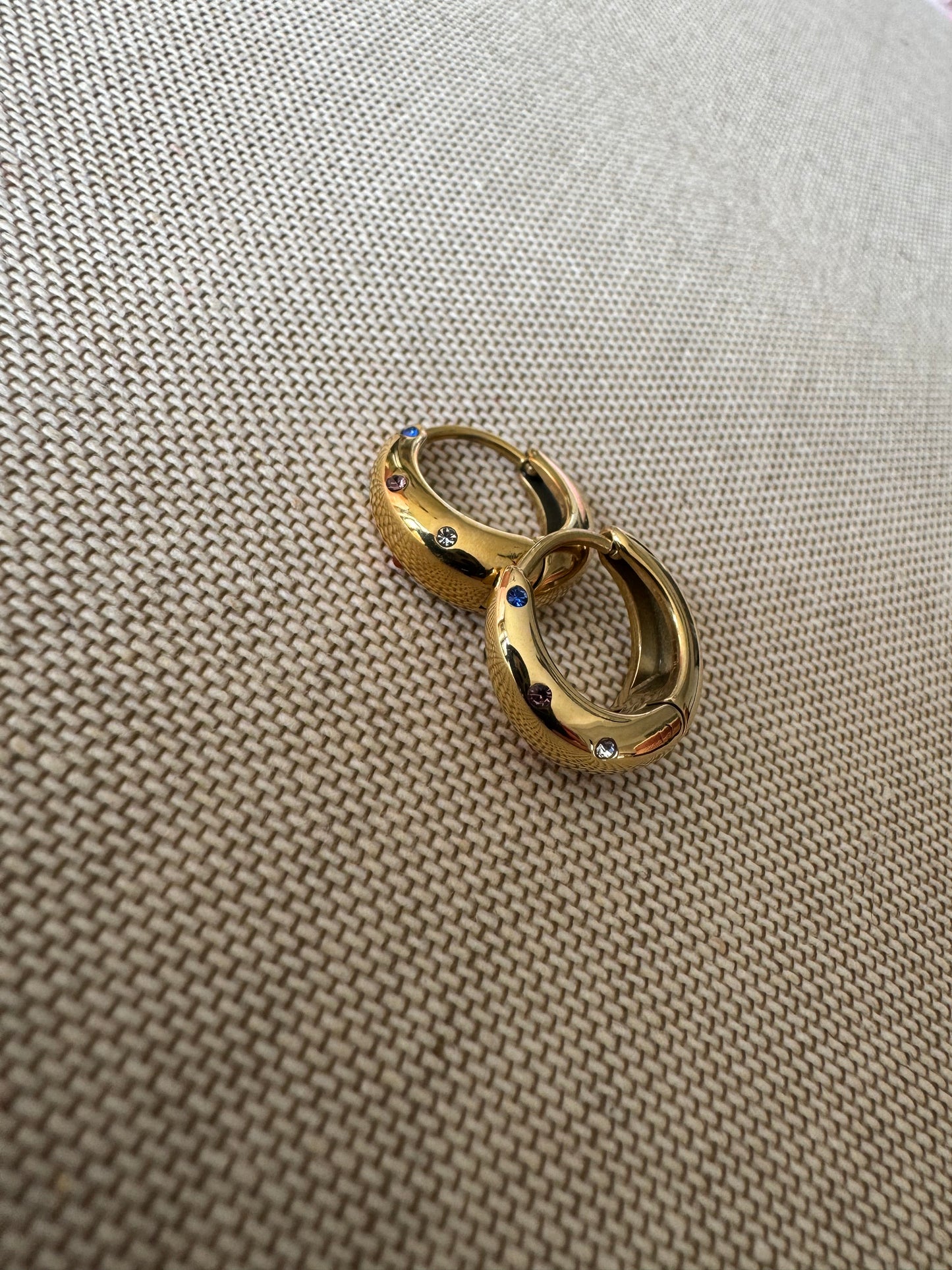 Gem Lola gold hoops