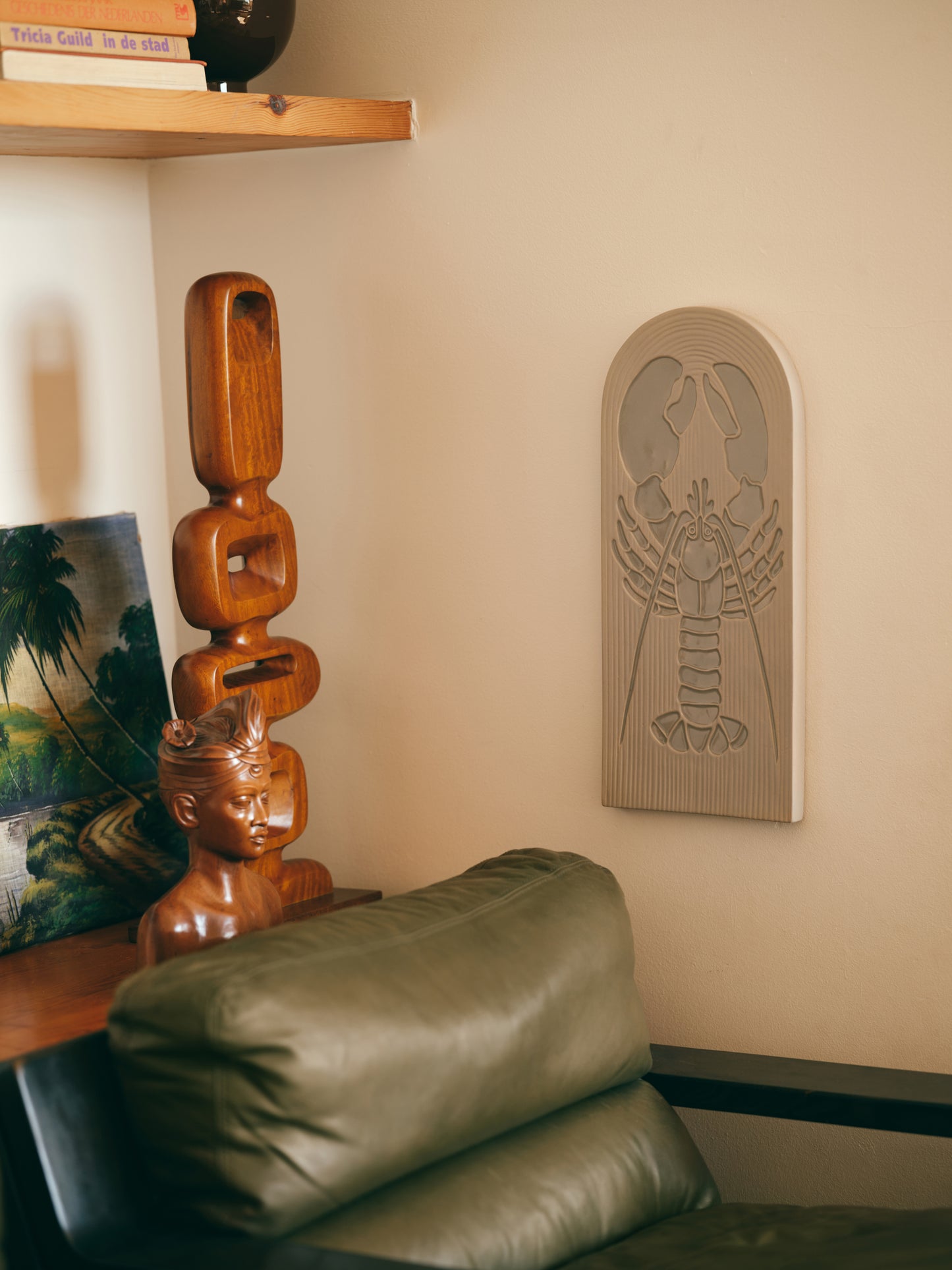 Stoneware wall tile
lobster