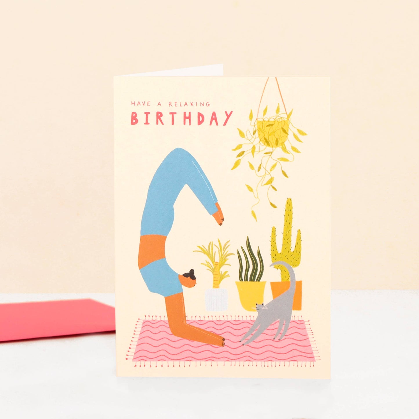 Yoga Birthday Card