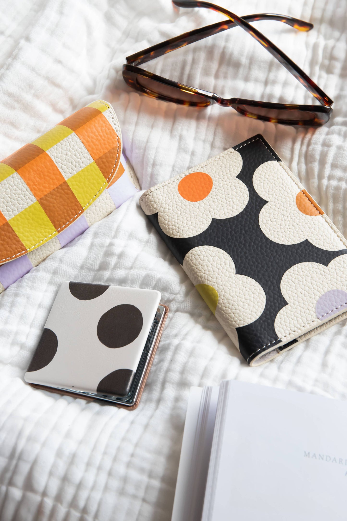 Multi Check Flap Glasses Case