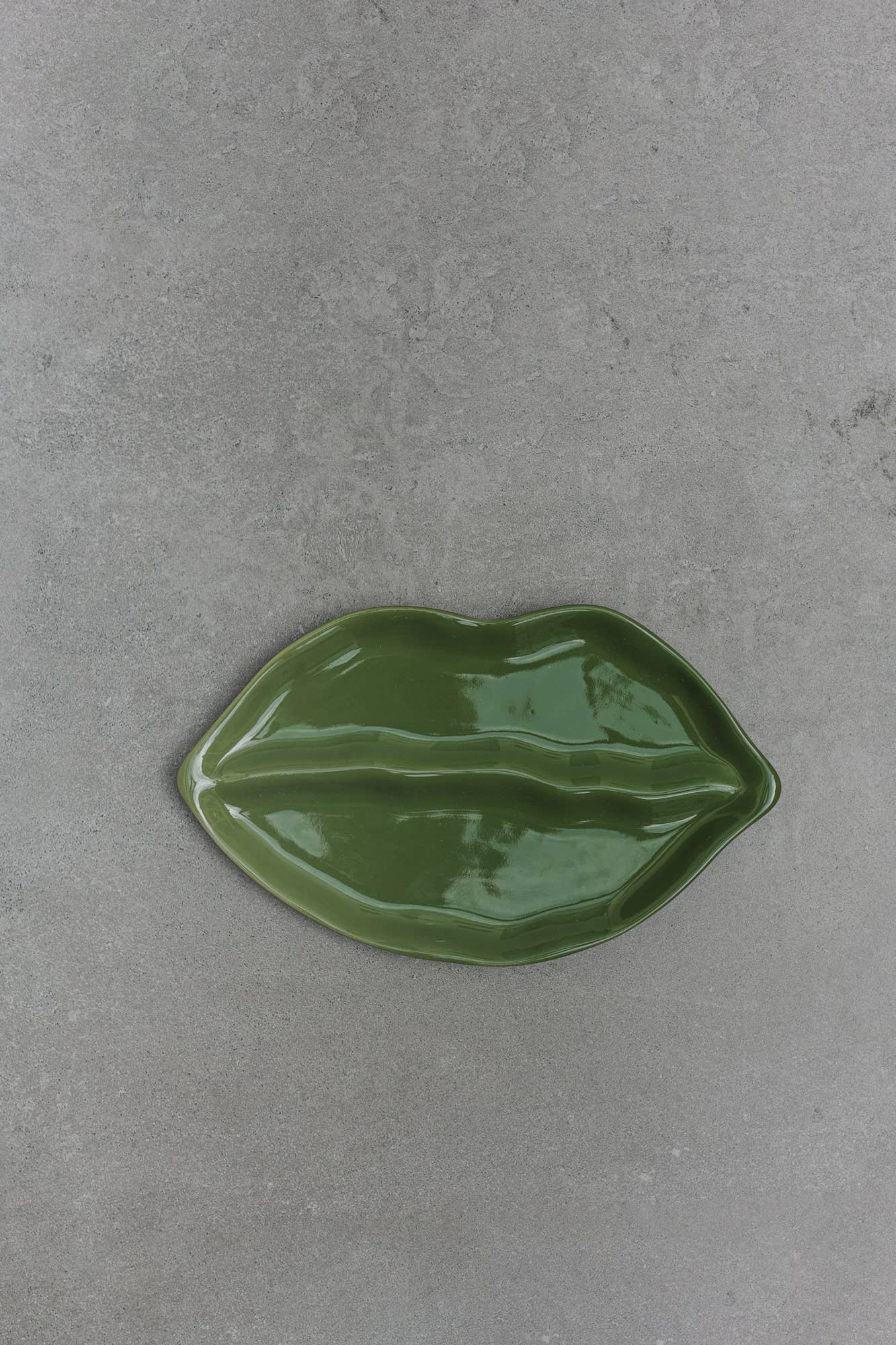 Lip plate, green