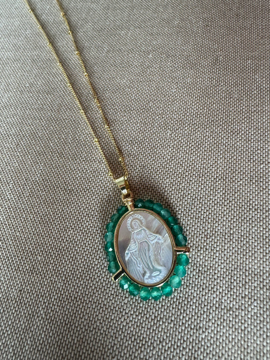 Green Mary necklace