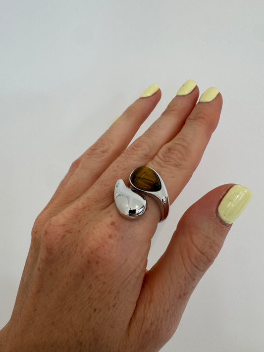 Silver Rita Stone Ring