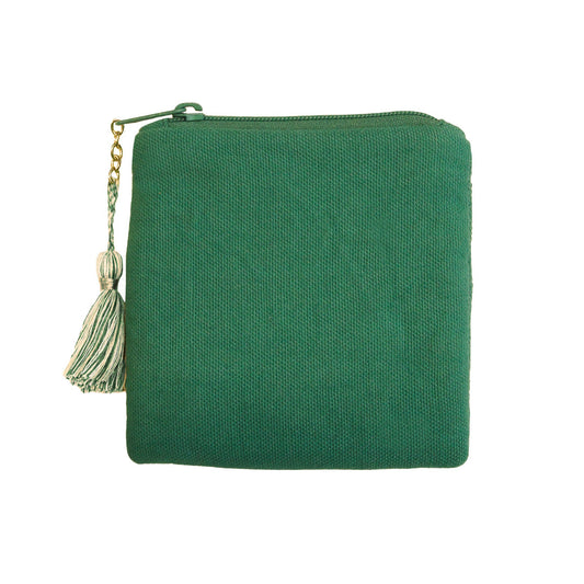 Square Pouch / PurseLucky Clover Green
