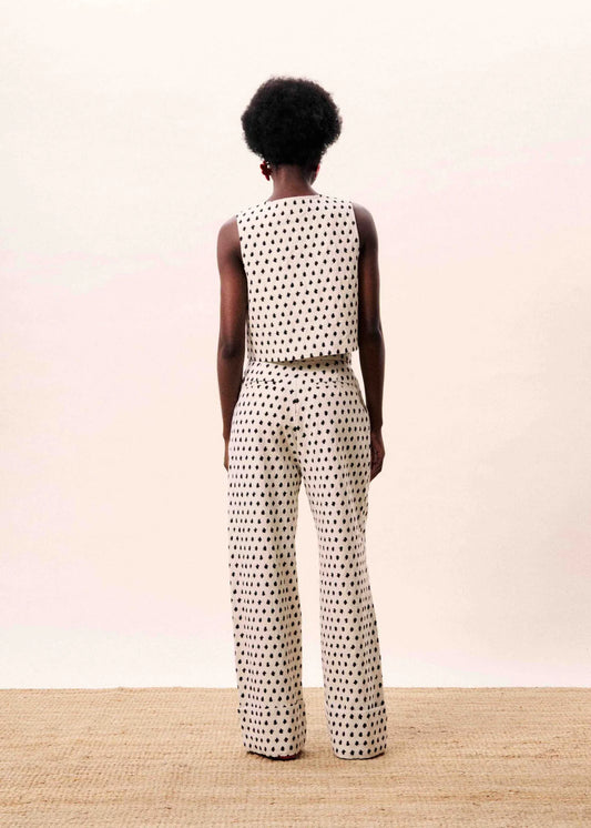 ISOLDE CREAM TROUSERS