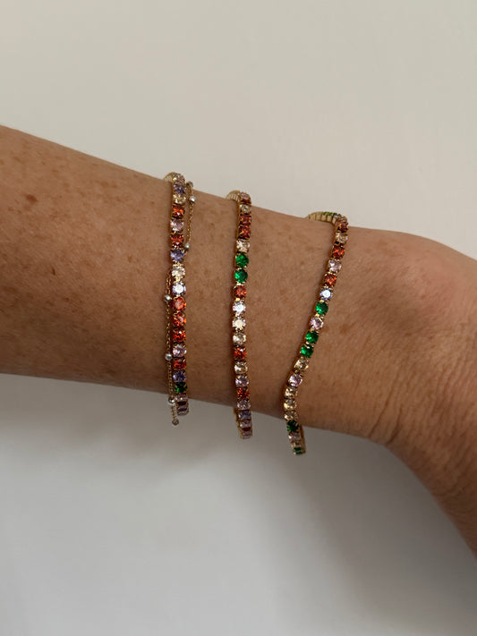 Rainbow Tennis Bracelet