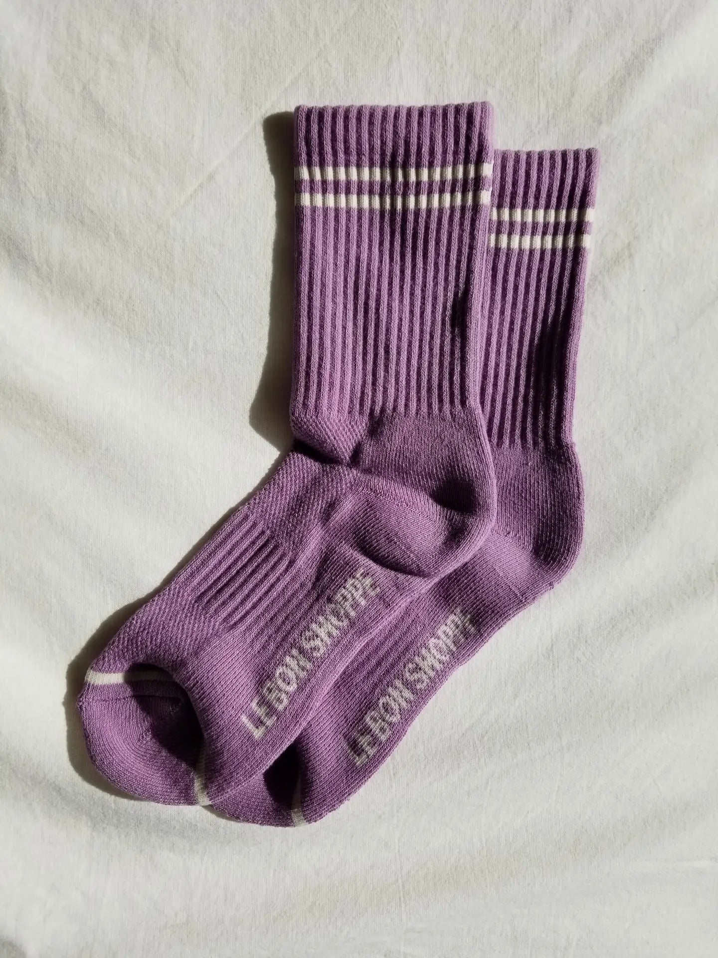 Boyfriends Socks in Grape