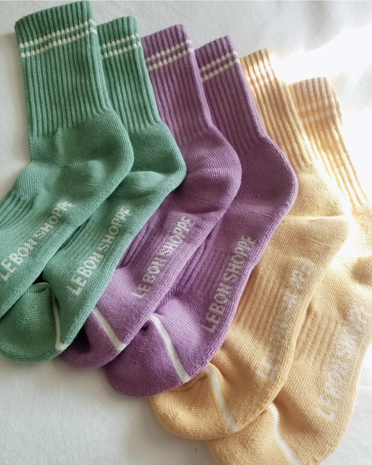 Boyfriends Socks in Grape