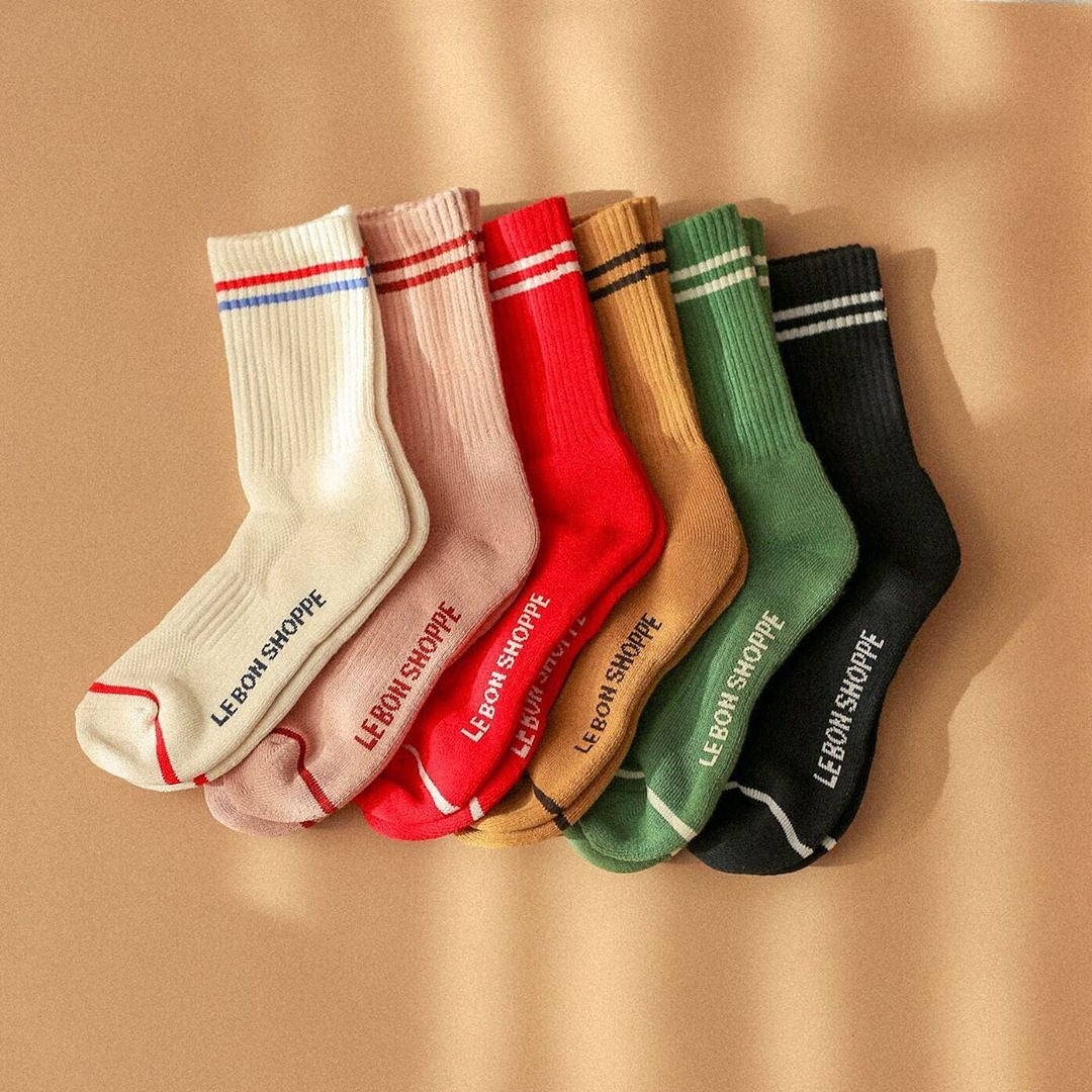 Boyfriends Socks in Vintage Pink