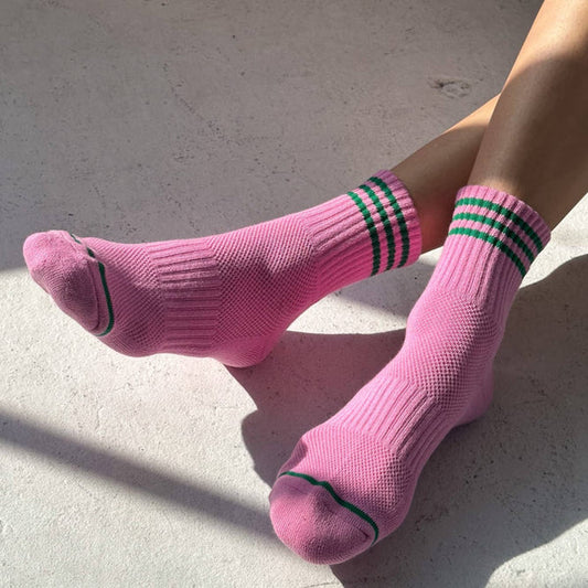 Girlfriend Socks in Rose Pink