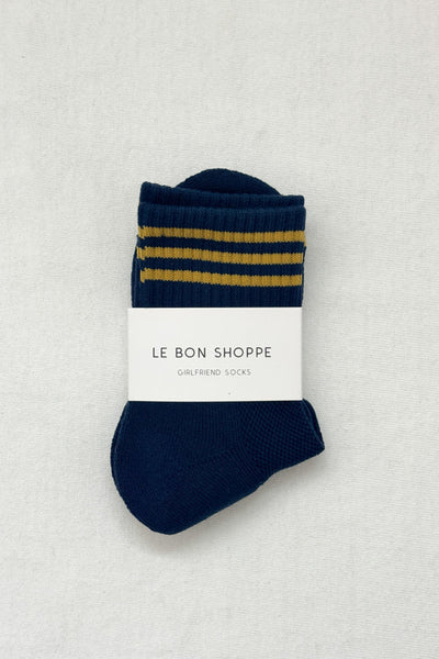 Girlfriend Socks in Navy