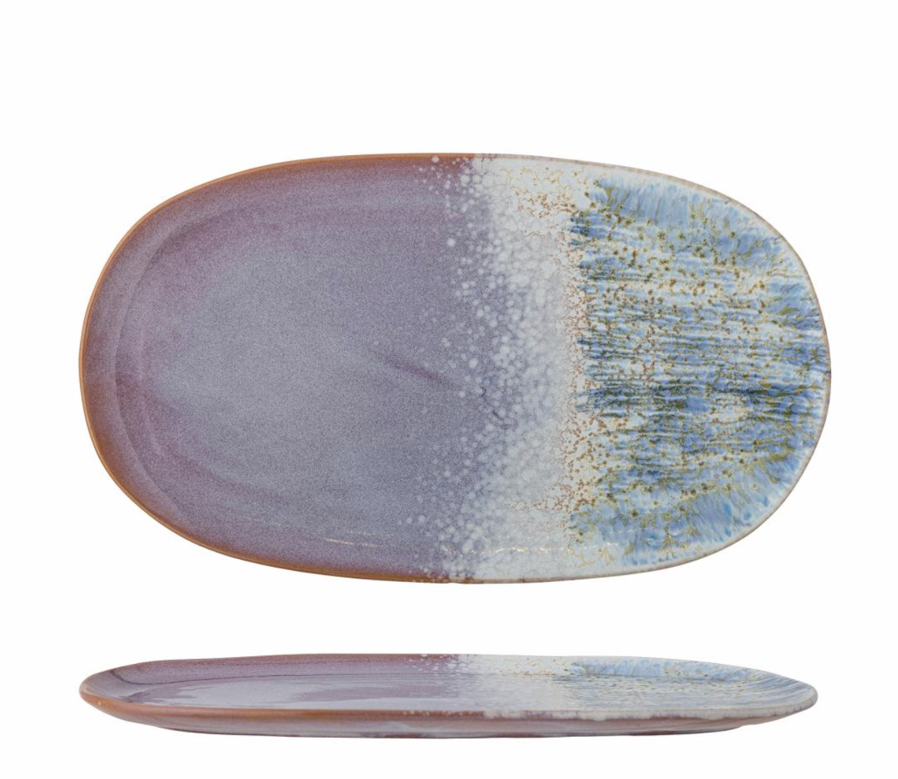 Cloe Serving Plate, Blue