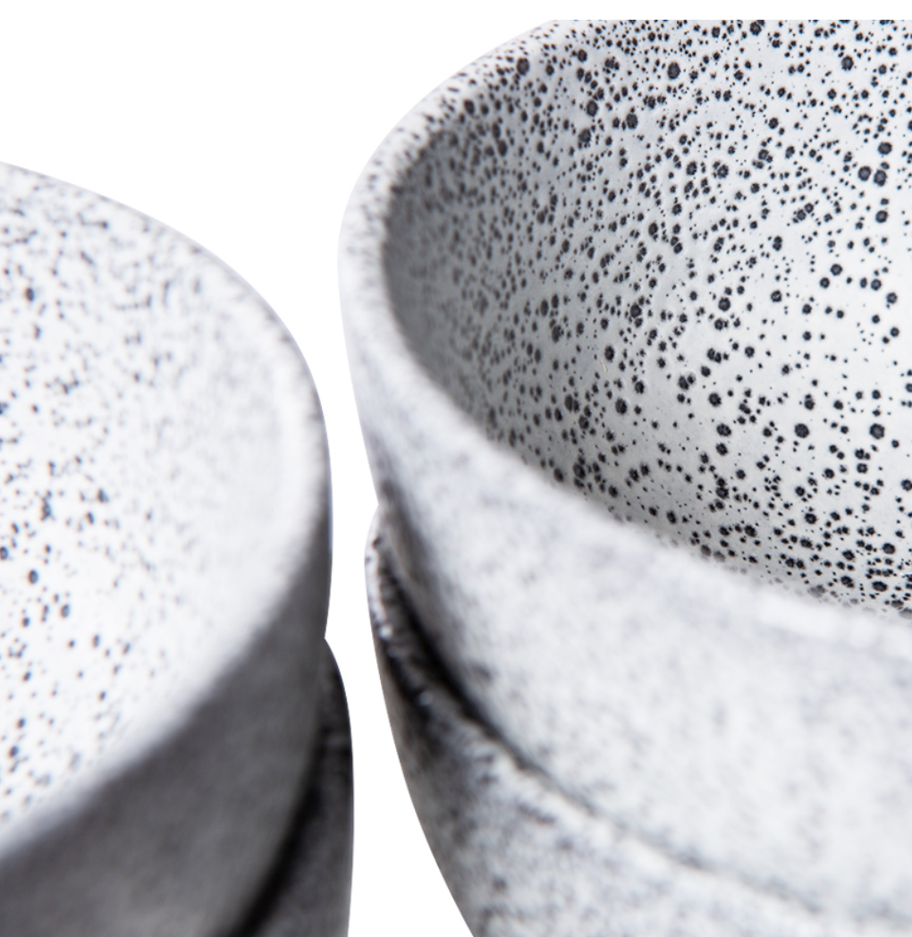 HKliving : Gradient ceramic Bowls in Cream (set of 4)