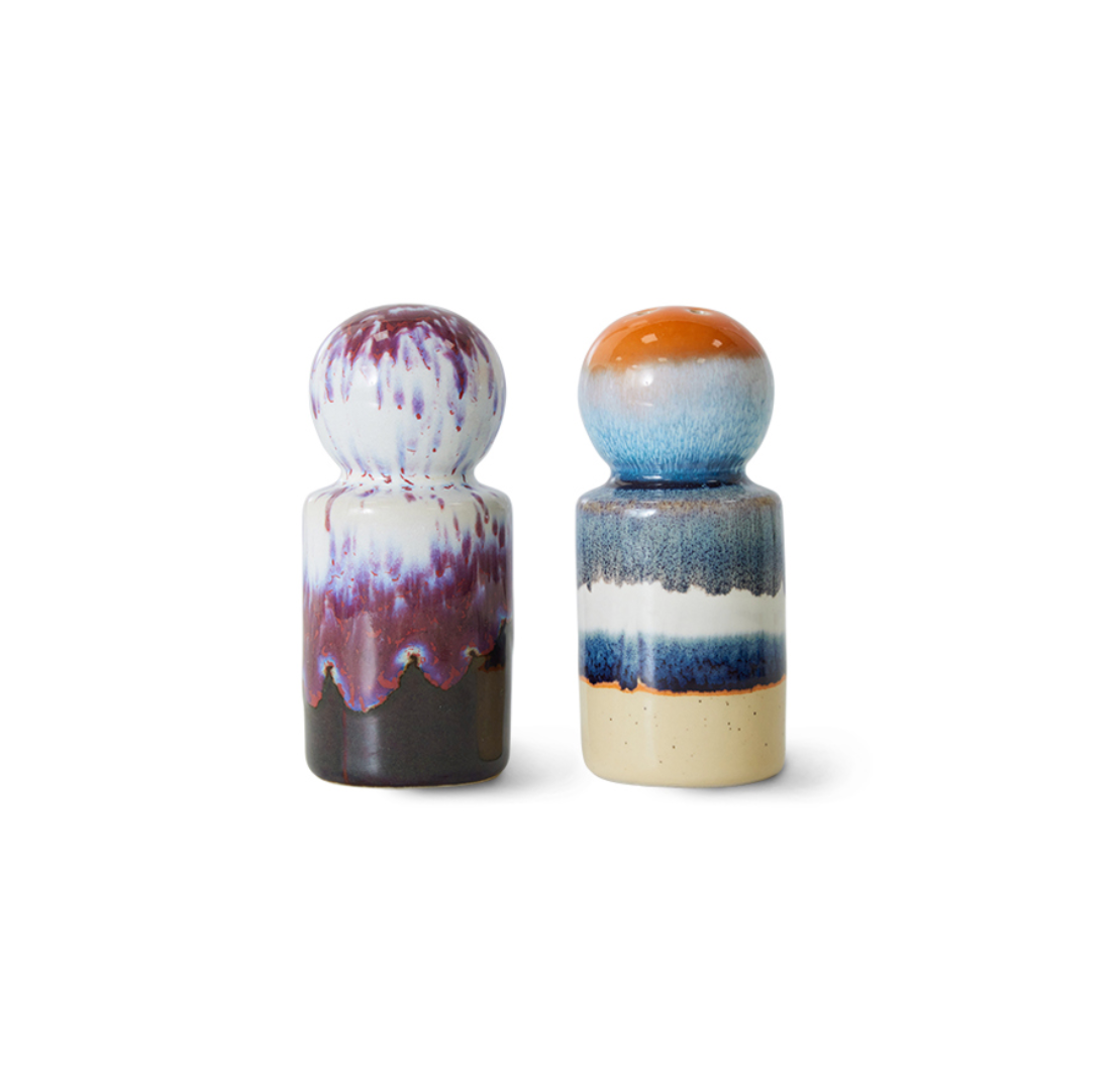 HKliving : 70s Ceramics: pepper & salt jar, stargaze