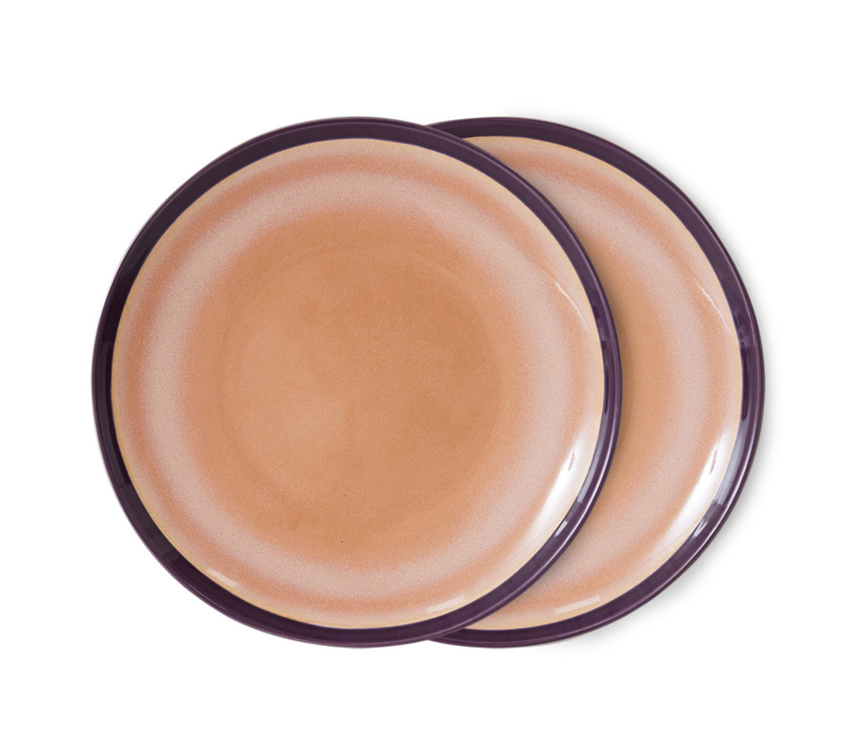 HKliving : 70s ceramics: dinner plates, bedrock (set of 2)