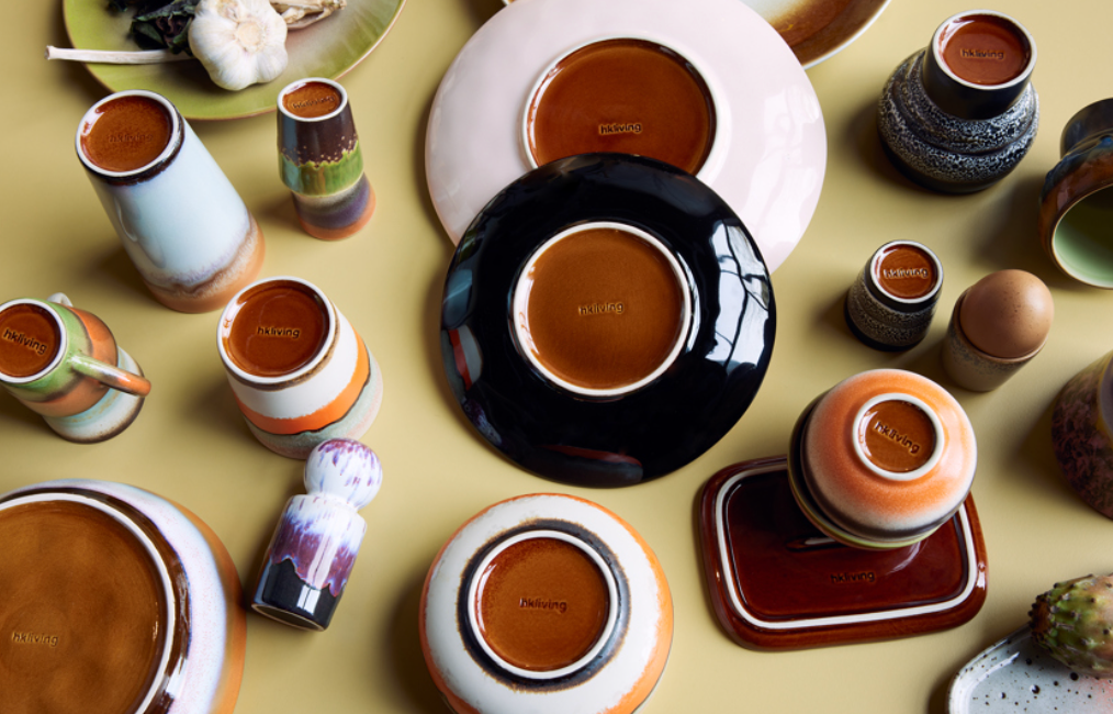 HKliving : 70s ceramics: dinner plates, bedrock (set of 2)