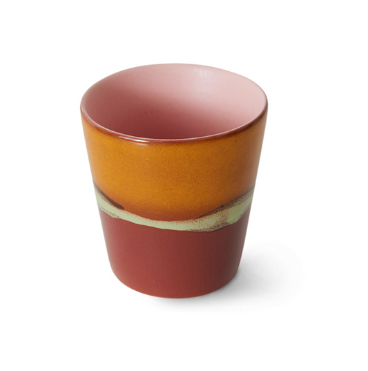 70s ceramics: coffee mug, clay
